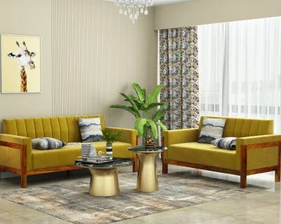 Ethan 3+2 Seater Wooden Sofa Set 
