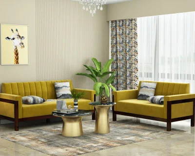 Ethan 3+2 Seater Wooden Sofa Set 