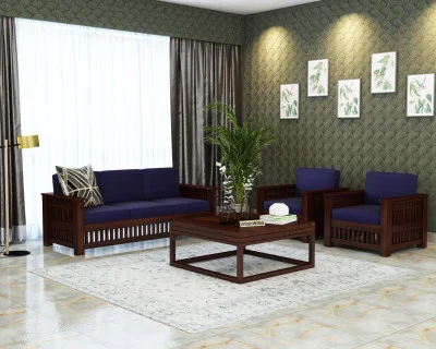 wood Wooden Sofa Set 3+1+1 Seater 