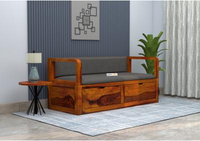 Lively 3 Seater Wooden Sofa 