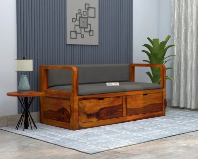 Lively 3 Seater Wooden Sofa 