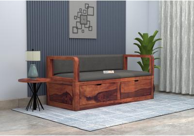 Lively 3 Seater Wooden Sofa 