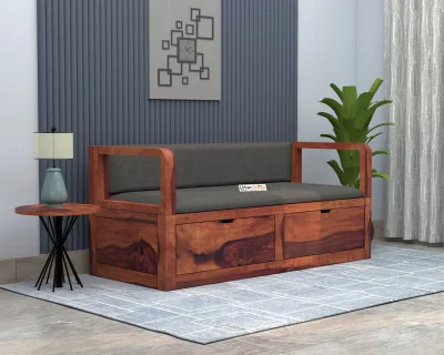 Lively 3 Seater Wooden Sofa 