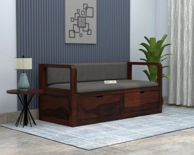 Lively 3 Seater Wooden Sofa 
